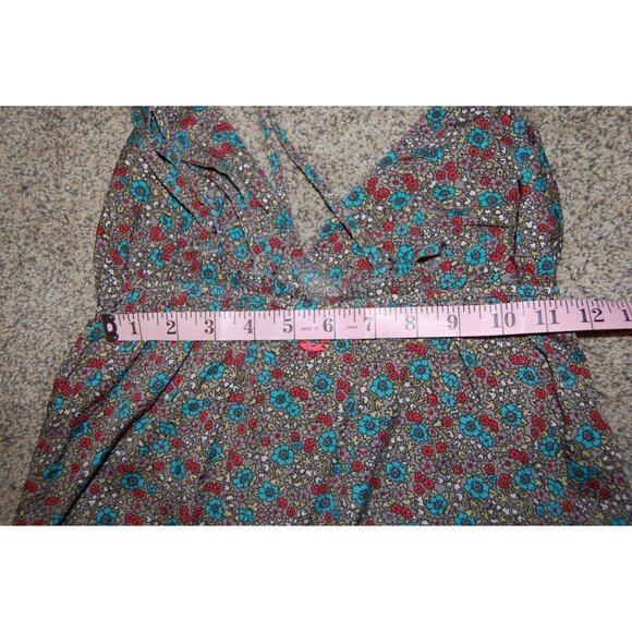 Billabong Long Flowing Flower Print Spaghetti Strap Summer Dress Women's Medium - Picture 10 of 10